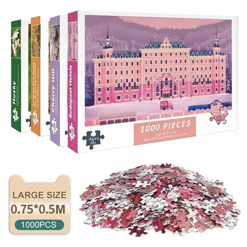 1000 piece paper jigsaw puzzle for adults, high difficulty decompression hobby