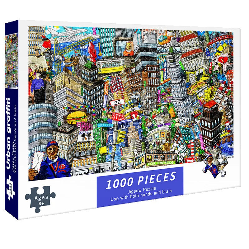 1000 piece paper jigsaw puzzle for adults, high difficulty decompression hobby