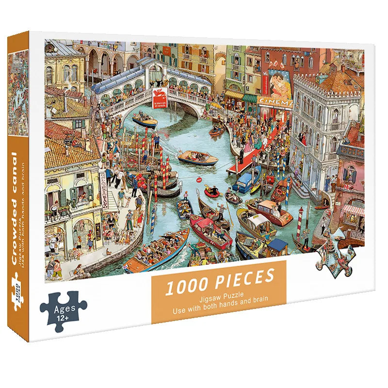 1000 piece paper jigsaw puzzle for adults, high difficulty decompression hobby