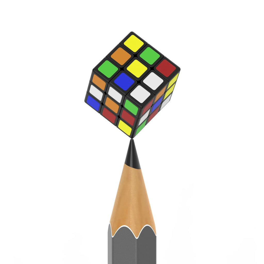 Tiny 1cm mini 3x3 magic cube speed puzzle brain teaser toy in blue pink and black