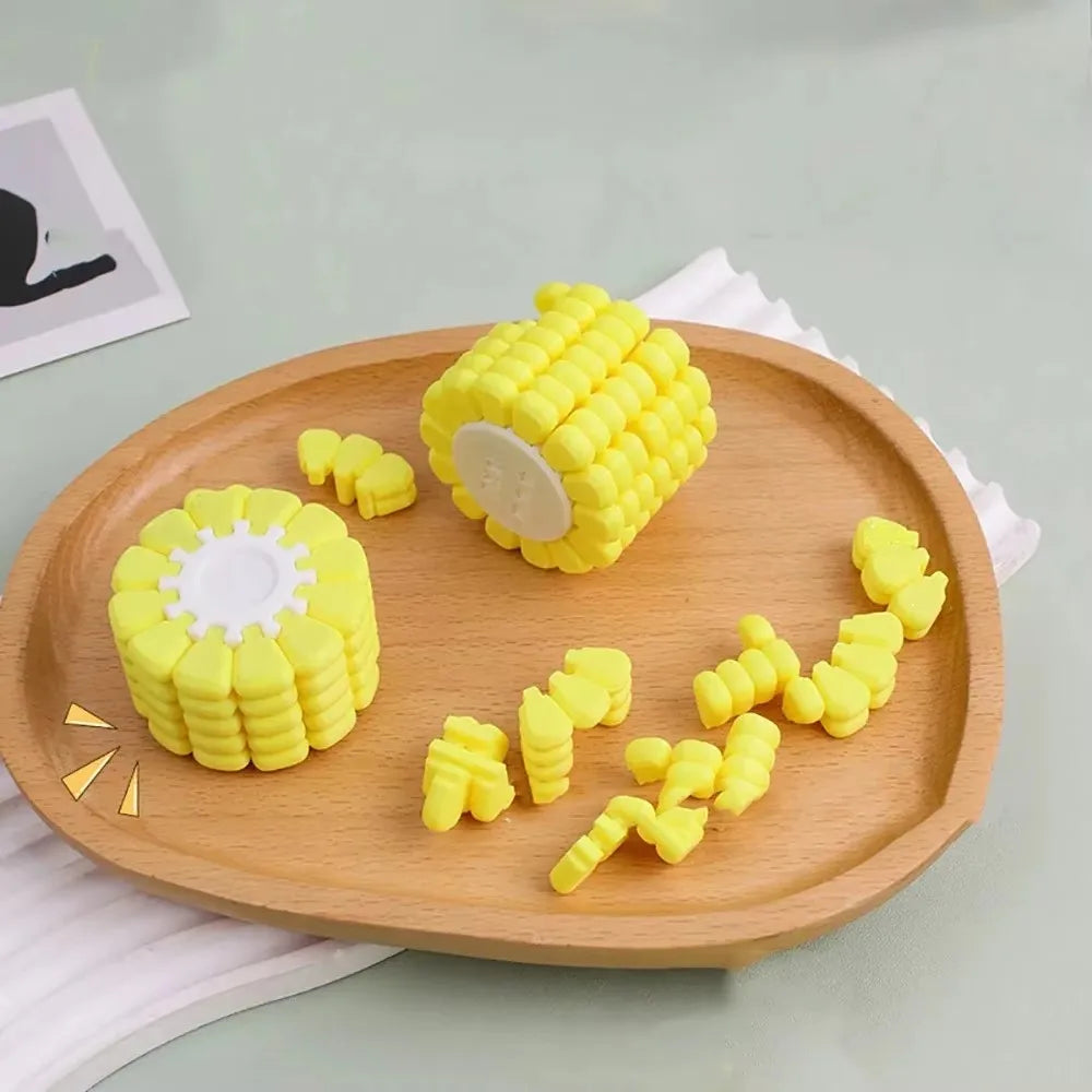 3D printed corn-shaped Tetris puzzle cube brain teaser toy