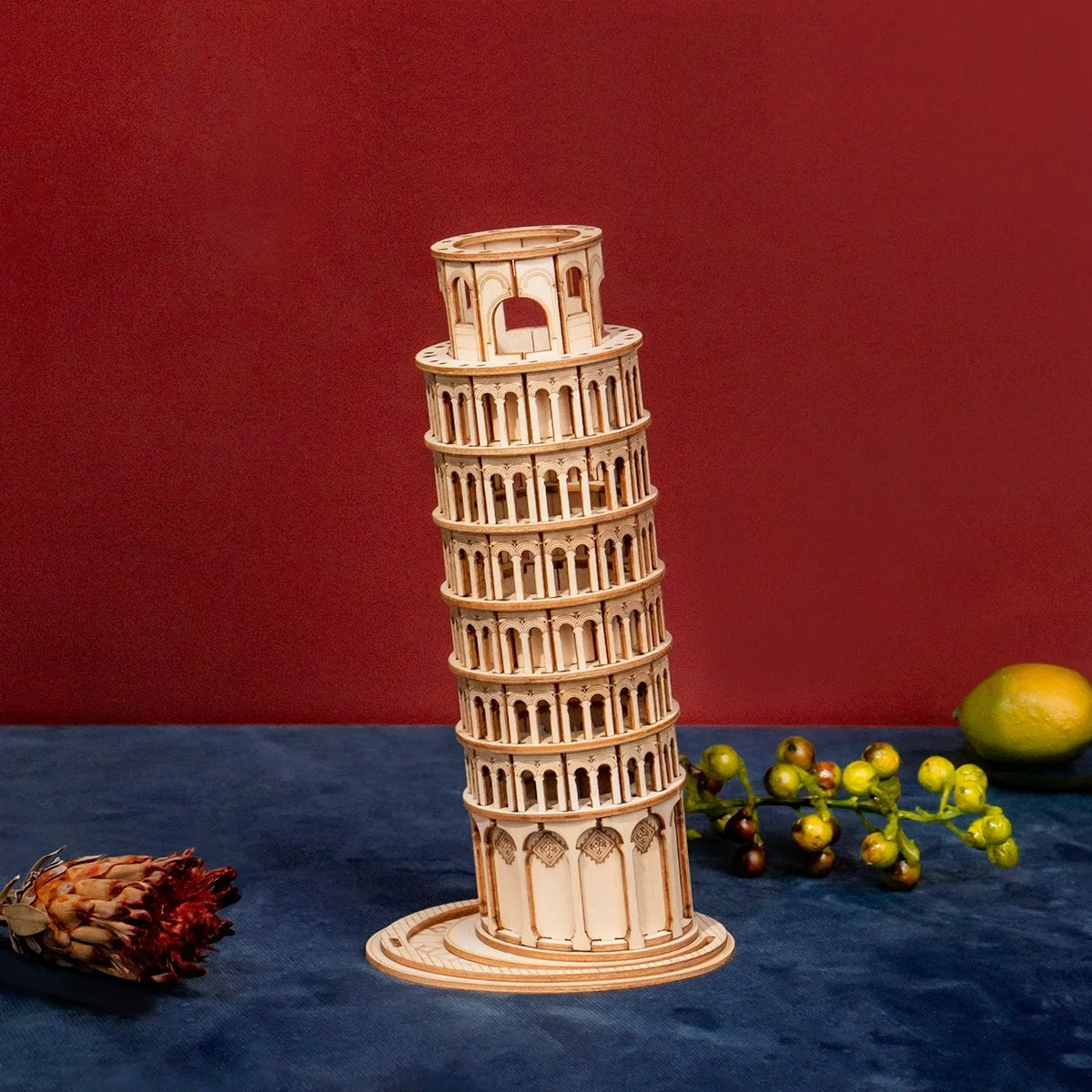 3D wooden landmark puzzle of Tower Bridge and Big Ben, DIY model building kit