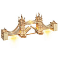 3D wooden landmark puzzle of Tower Bridge and Big Ben, DIY model building kit