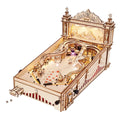 3D wooden pinball machine puzzle, 482-piece mechanical tabletop game model kit