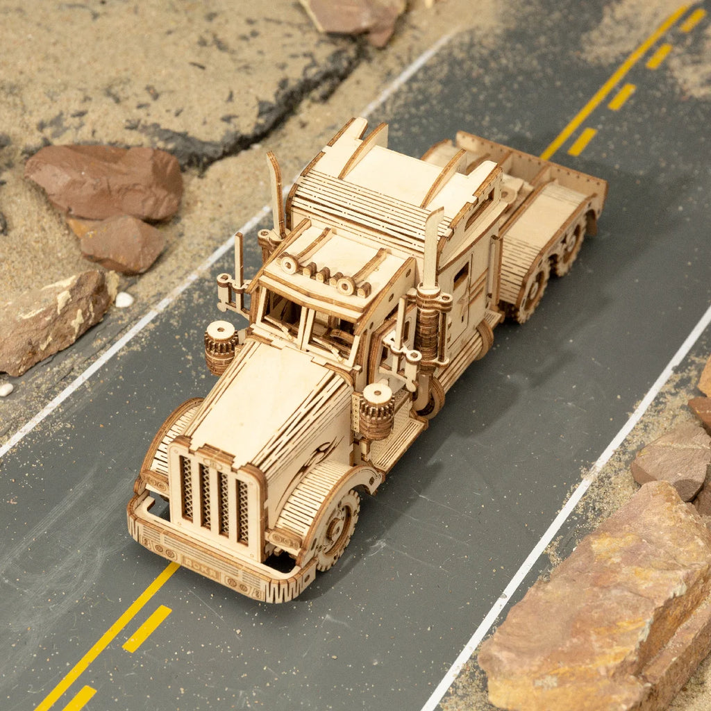 3D wooden classic car puzzles at 1:15 scale, vintage vehicle DIY model building kits