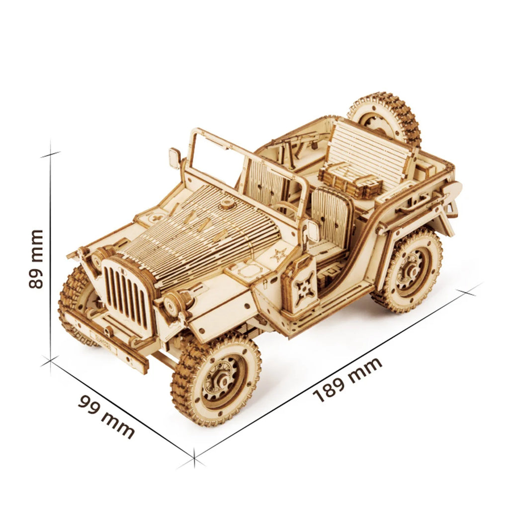 3D wooden classic car puzzles at 1:15 scale, vintage vehicle DIY model building kits