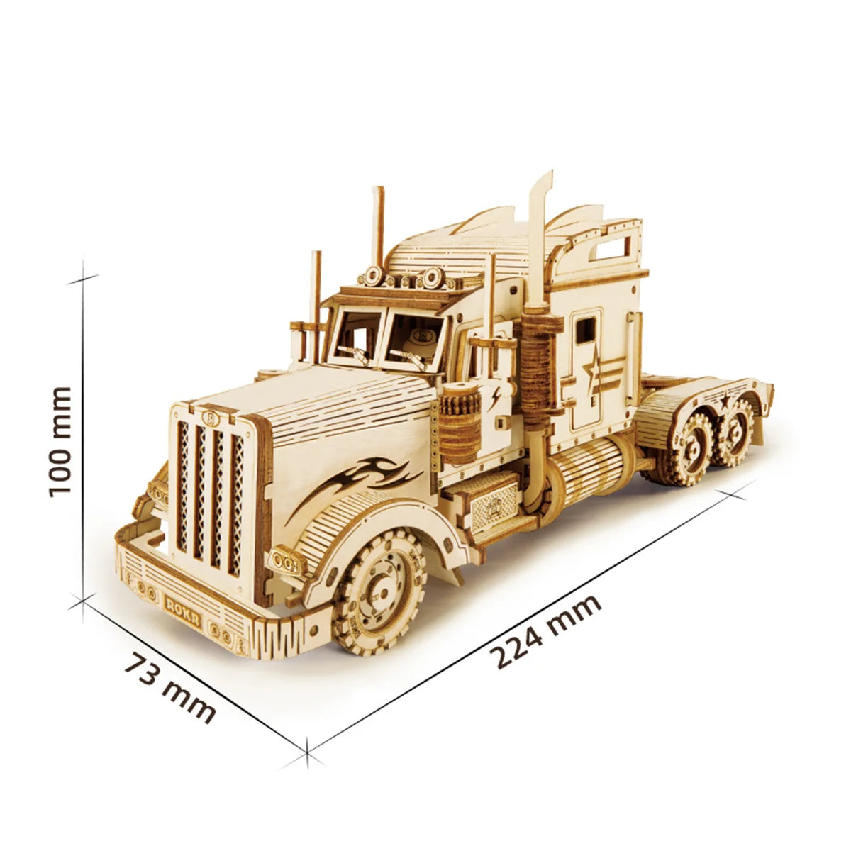 3D wooden classic car puzzles at 1:15 scale, vintage vehicle DIY model building kits