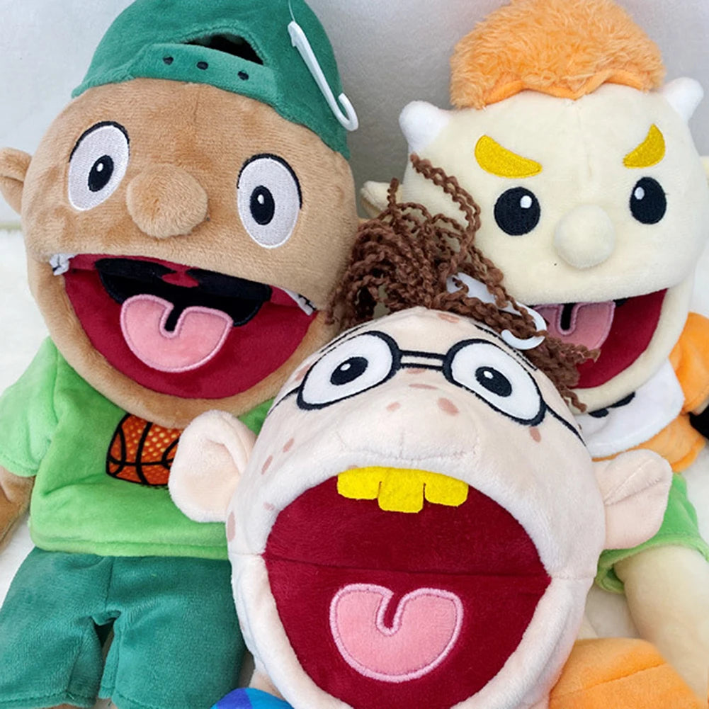 40cm Jeffy Hand Puppet Plush Children Soft Doll Talk Show Party Props Christmas Doll Plush Toys Puppet Kids Birthday Gifts