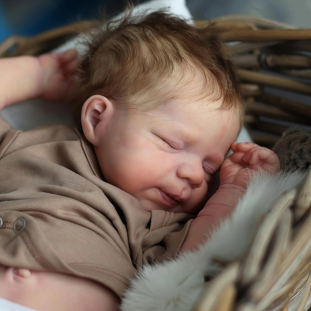 Risbecko 48cm Reborn Doll Baby Full Silicone Vinyl Girl Body -19 inch 3D Painted Skin Realistic Touch Doll Toy Christmas Gift