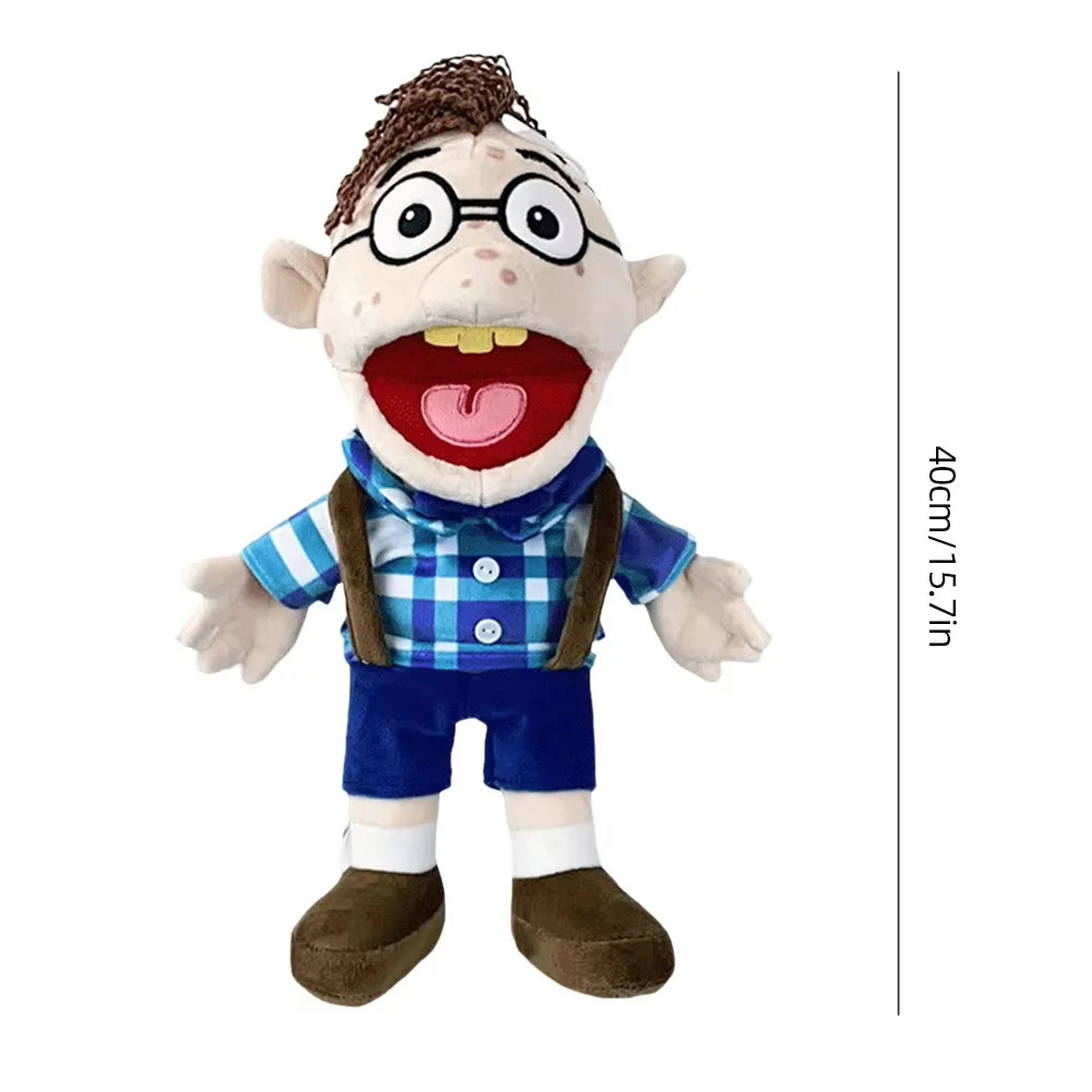 40cm Jeffy Hand Puppet Plush Children Soft Doll Talk Show Party Props Christmas Doll Plush Toys Puppet Kids Birthday Gifts