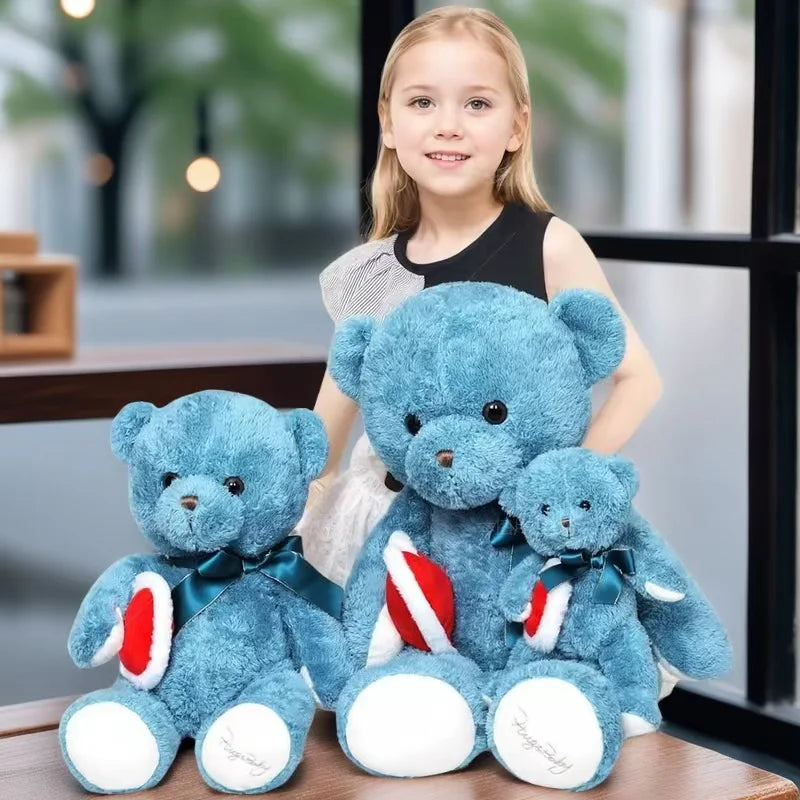 28 in Heart Teddy Bear Plush Toy, Romantic Love Heart Stuffed Bear, Perfect Birthday & Holiday Gift for Boys and Girls