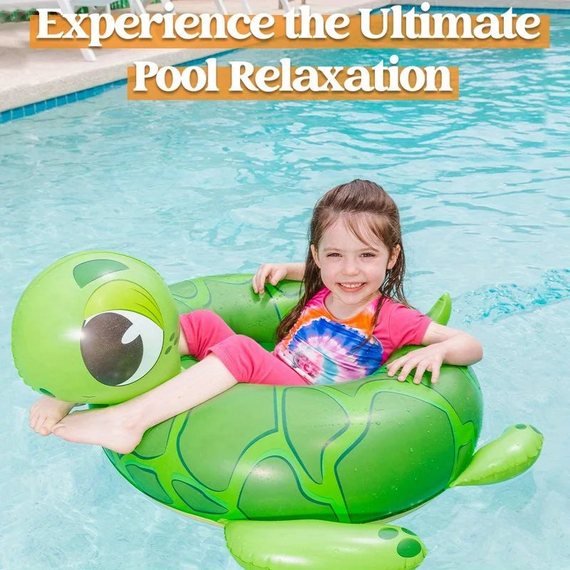 Joyfy 3Pack Inflatable Pool Tubes Floats Dinosaur Pool Beach Water Float for Kids Toddler Summer Party Decorations