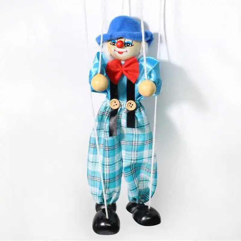 Marionette Puppets Clown Pull String Doll Birthday Christmas Gifts Theater Puppetry Party Favors For Kids Boys Girls Adults