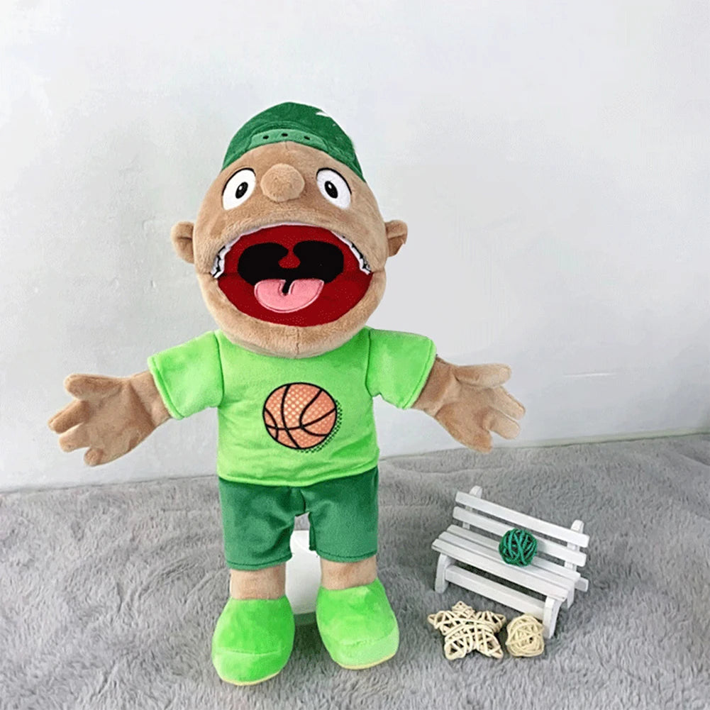 40cm Jeffy Hand Puppet Plush Children Soft Doll Talk Show Party Props Christmas Doll Plush Toys Puppet Kids Birthday Gifts