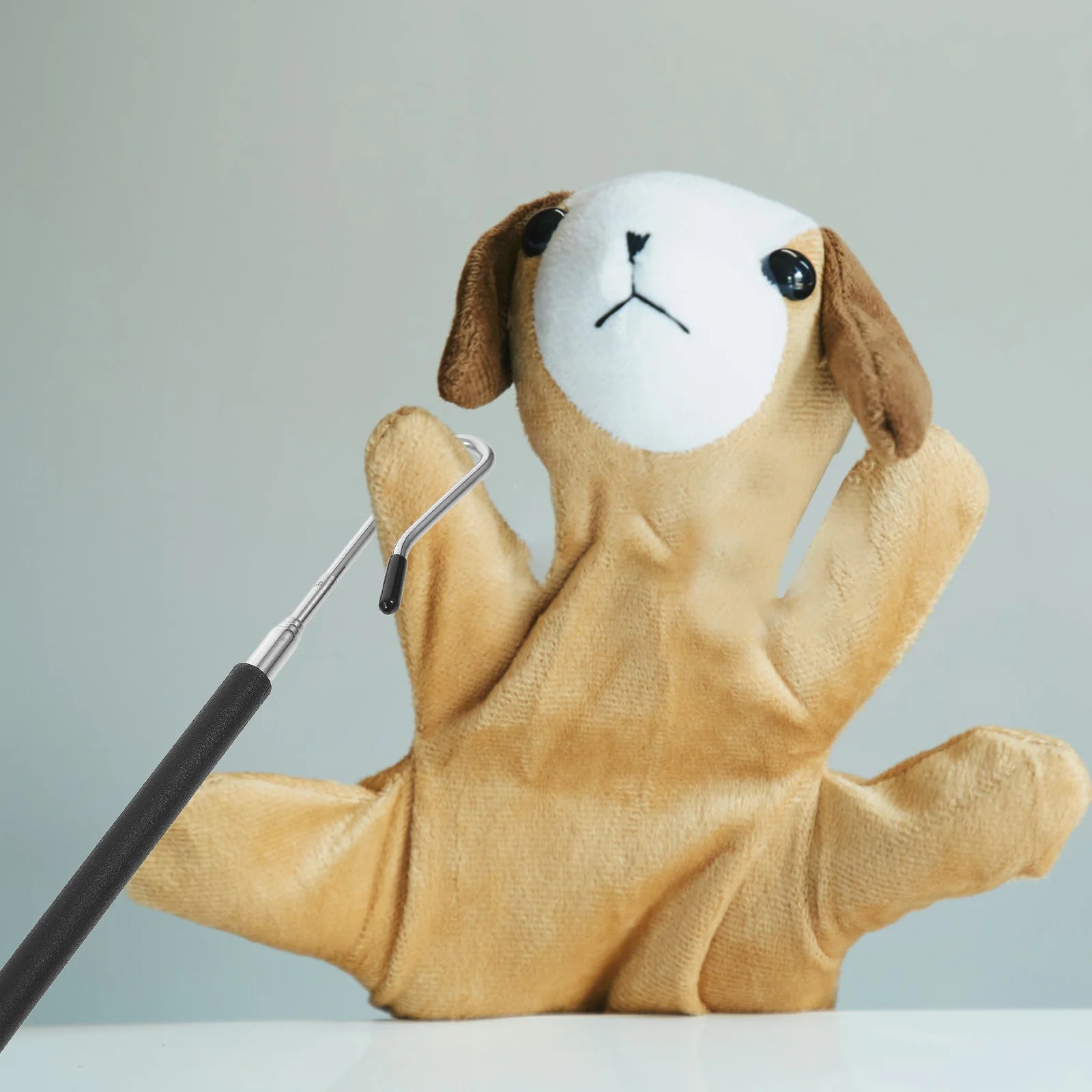 Hand Puppet Joystick Toddler Toys Handle Control Accessory for Large Puppets Boom Rod Plastic Puppetry Performance Baby Handles