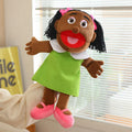 Funny Puppet Doll 38cm Family Series Hand Puppet Role Play Bedtime Story Props Family Playing Toys Doll Educational Toy