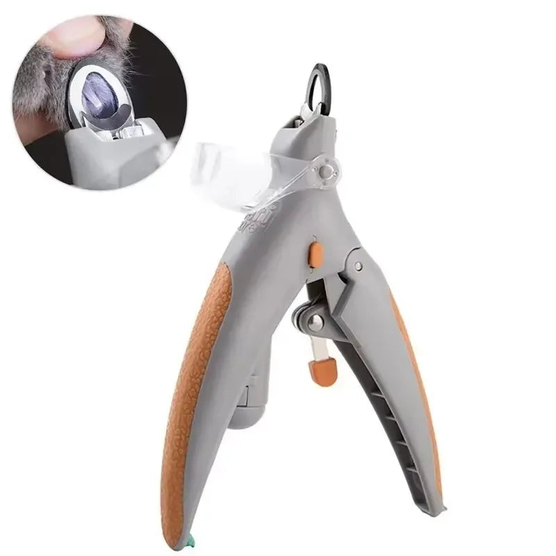 LED Light Pet Nail Clipper With Amplification Function Dog Cat Special Nail Trimmer Tool Pet Grooming Cleaning Supplies