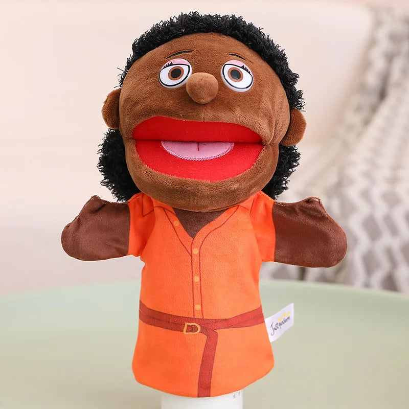 NIce 28cm-33cm Kids Plush Finger & Hand Puppet Popular Activity Boy Girl Role Play Bedtime Story Props Family Playing Toys Doll