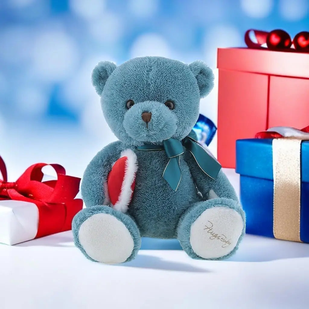 28 in Heart Teddy Bear Plush Toy, Romantic Love Heart Stuffed Bear, Perfect Birthday & Holiday Gift for Boys and Girls
