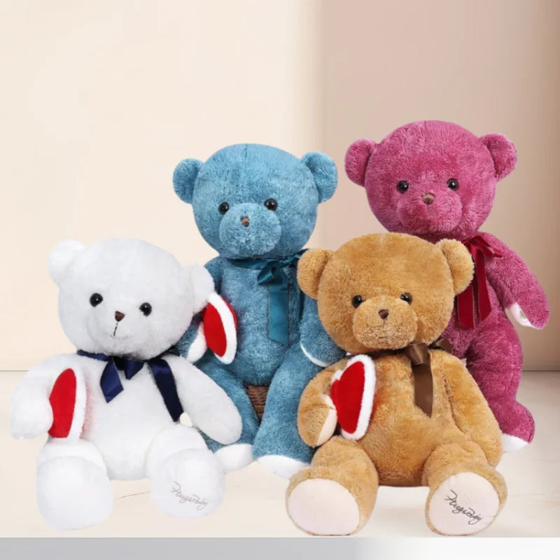 28 in Heart Teddy Bear Plush Toy, Romantic Love Heart Stuffed Bear, Perfect Birthday & Holiday Gift for Boys and Girls