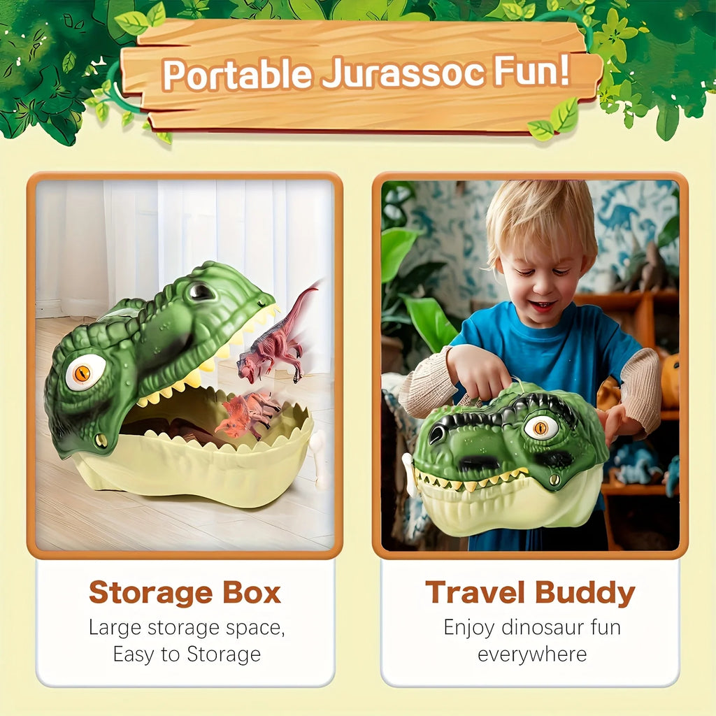 47 Pieces Dinosaur Toys - Realistic Jurassic Dinosaur Models with Egg Tree Fence - Educational Play Set, Create a Dinosaur World with Parents and Friends, Ideal Birthday Gift for Kids!