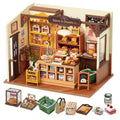 Baking house miniature dollhouse DIY 3D puzzle model kit, detailed build for adults