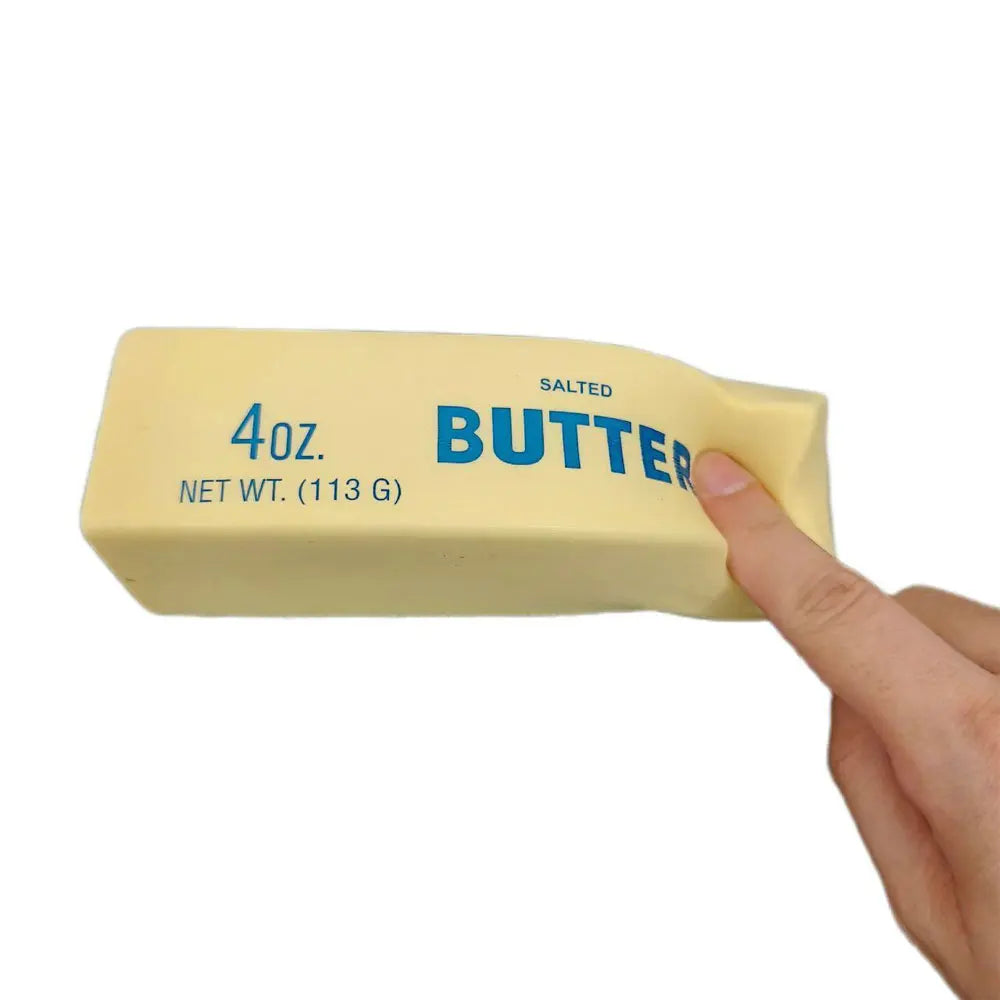 Butter-shaped slow-rising squishy stress relief fidget toy, soft squeeze toy gift