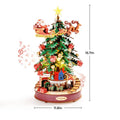 Christmas melody tree wooden music box 3D puzzle model kit, festive holiday display