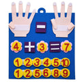 Felt finger numbers Montessori math counting toy for preschool kids early learning