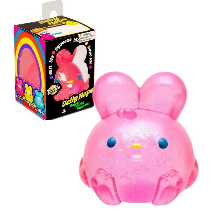 Cute rabbit ice cube squishy fidget toy for stress relief, soft sensory squeeze toy