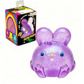 Cute rabbit ice cube squishy fidget toy for stress relief, soft sensory squeeze toy