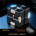 Durable alloy and plastic infinity cube fidget toy for stress relief