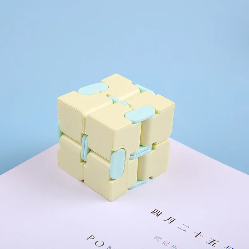 Infinity magic cube fidget toy antistress desk cube for adults, folding stress relief toy