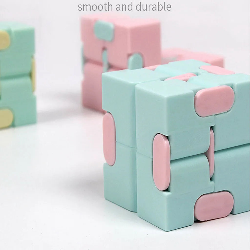 Infinity magic cube fidget toy antistress desk cube for adults, folding stress relief toy