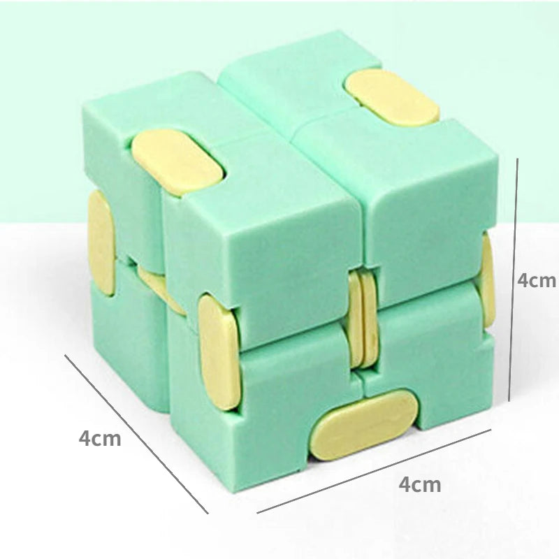 Infinity magic cube fidget toy antistress desk cube for adults, folding stress relief toy