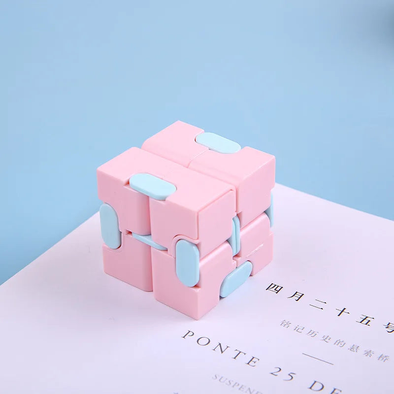 Infinity magic cube fidget toy antistress desk cube for adults, folding stress relief toy