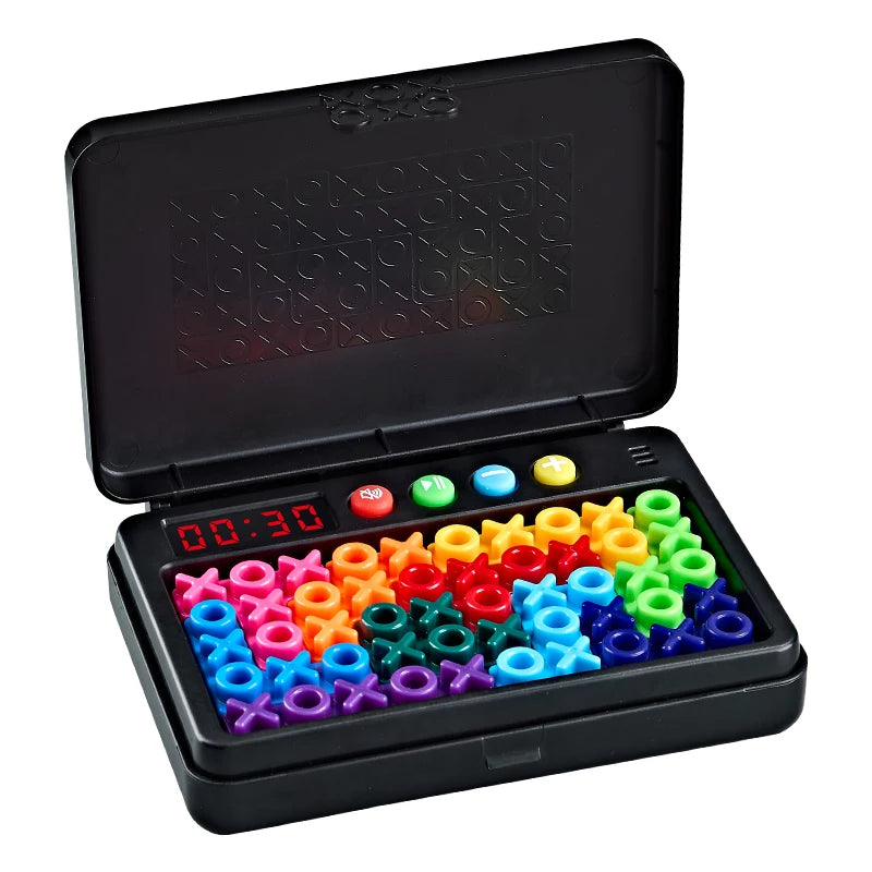 IQ logic puzzle game with 120 challenges and travel case, brain teaser