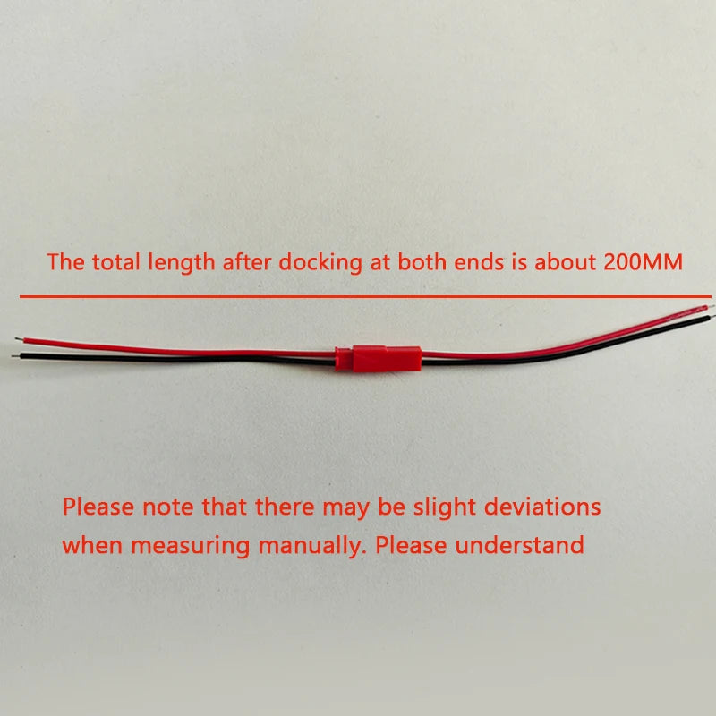 20-piece 2-pin JST male and female connector cable plug kit for DIY