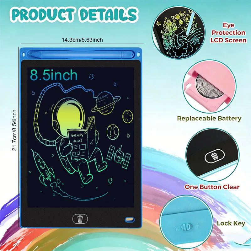 8.5-inch LCD writing tablet doodle and drawing board for kids