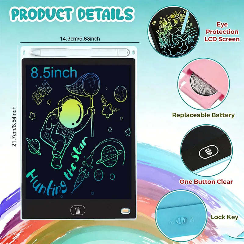 8.5-inch LCD writing tablet doodle and drawing board for kids