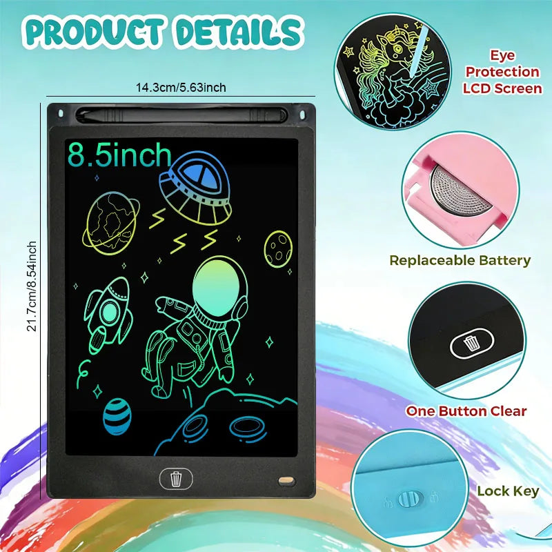 8.5-inch LCD writing tablet doodle and drawing board for kids