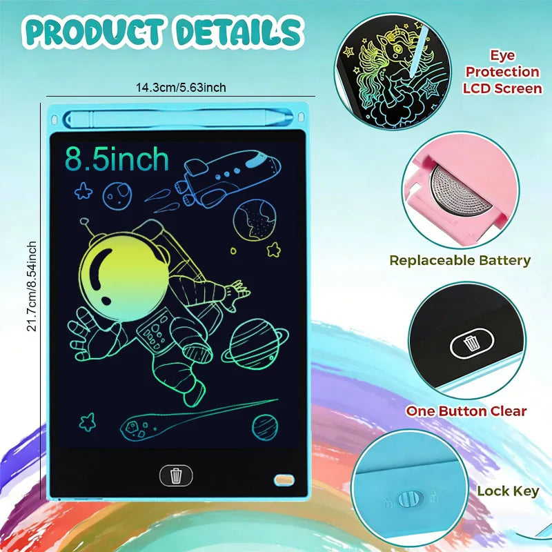 8.5-inch LCD writing tablet doodle and drawing board for kids
