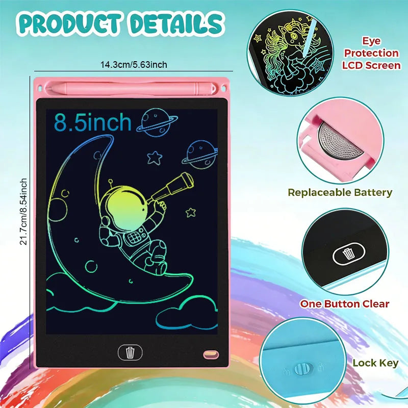 8.5-inch LCD writing tablet doodle and drawing board for kids