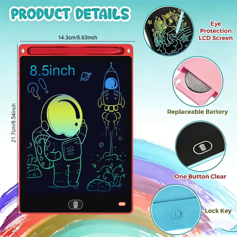 8.5-inch LCD writing tablet doodle and drawing board for kids