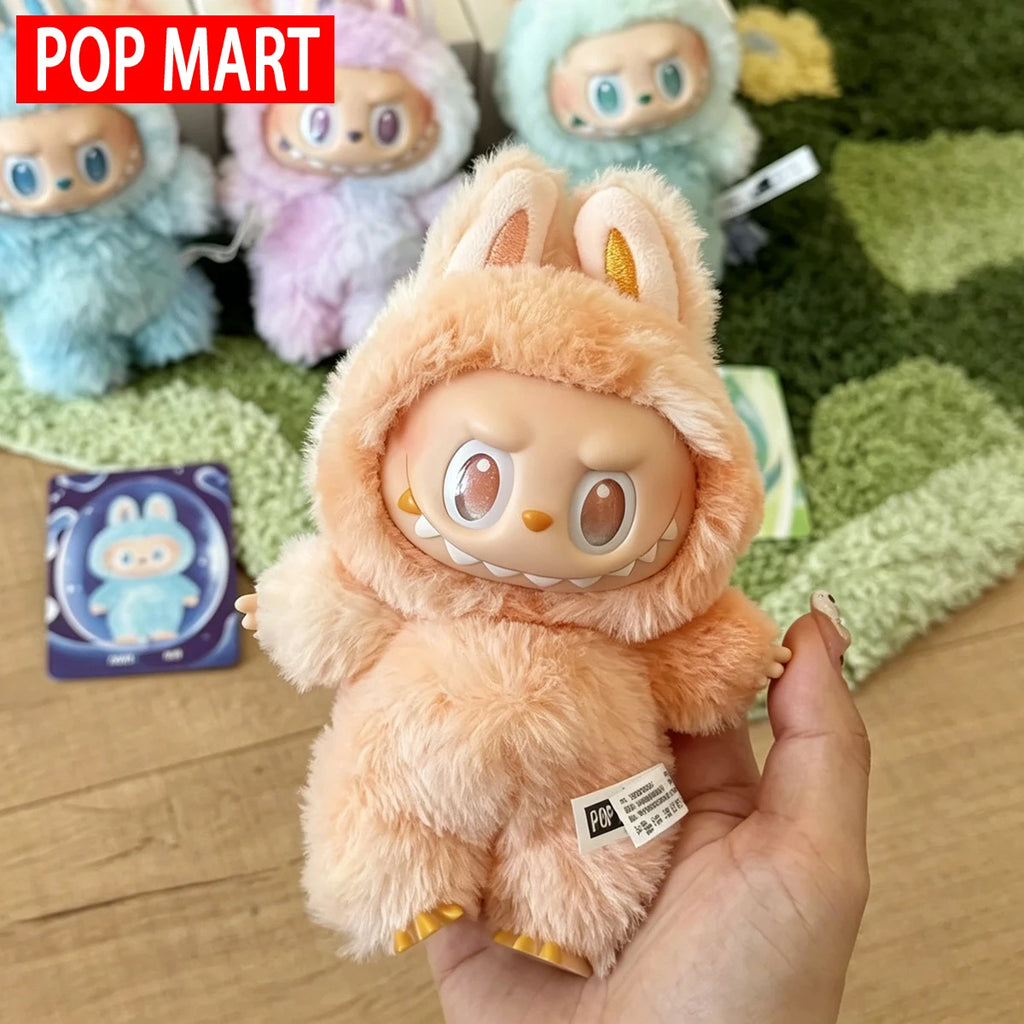 Cute macaron color plush monster doll collectible figure, soft toy gift for kids and friends