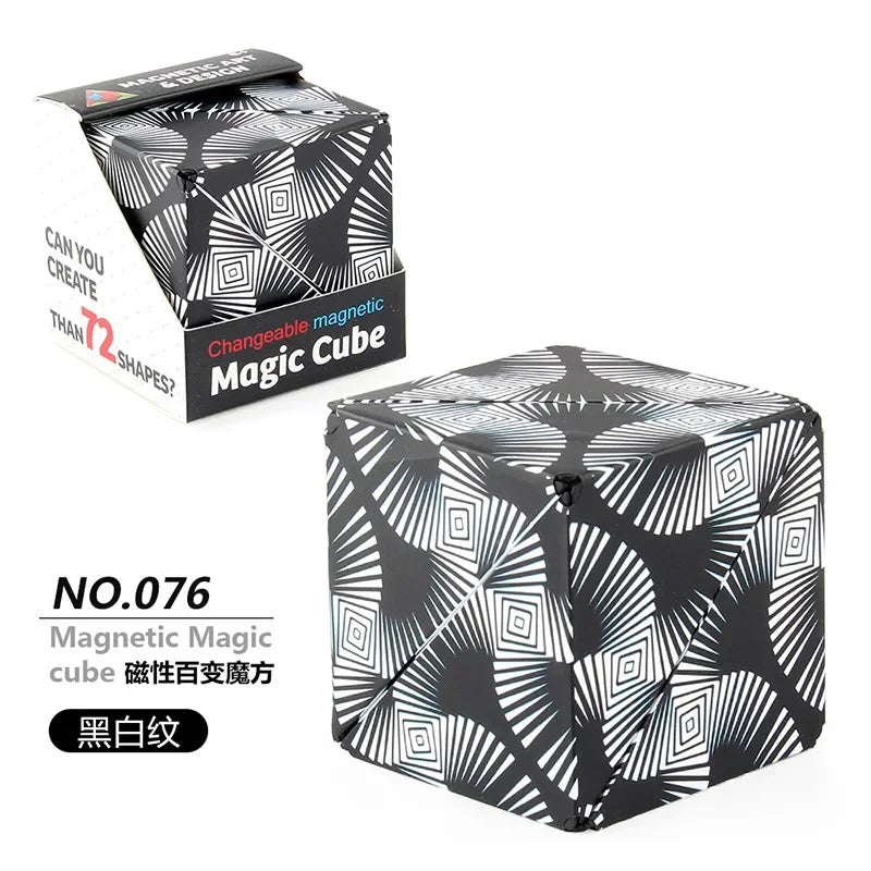 Magnetic Magic Cube – 3D Flip Puzzle Fidget Toy for Stress Relief