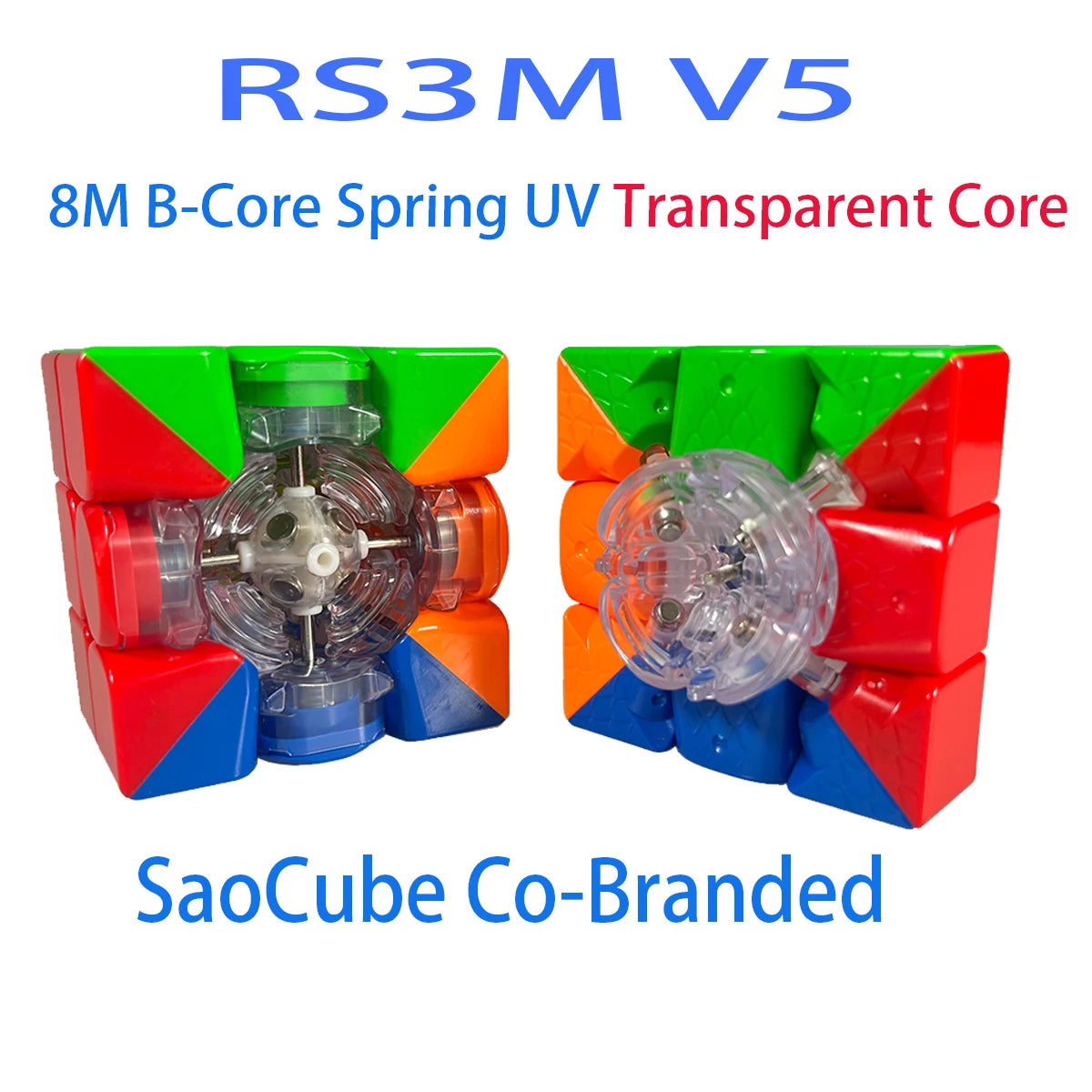 Magnetic 3x3 stickerless speed cube pro puzzle brain teaser fidget toy for all ages