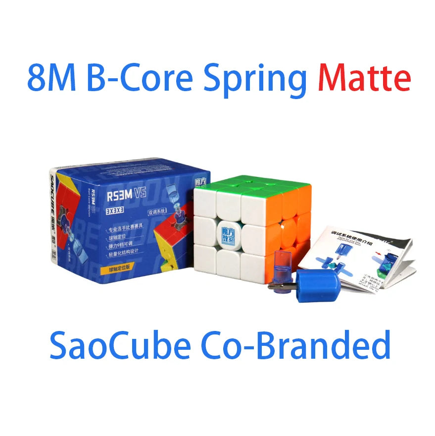 Magnetic 3x3 stickerless speed cube pro puzzle brain teaser fidget toy for all ages