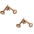 Metal brain teaser key puzzles set, disentanglement IQ logic game for adults