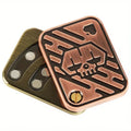 Metal skull magnetic push slider EDC fidget toy for stress relief